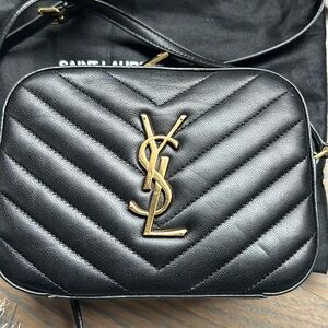 Yves Saint Laurent Mattalese Lou Camera Crossbody bag with gold hardware